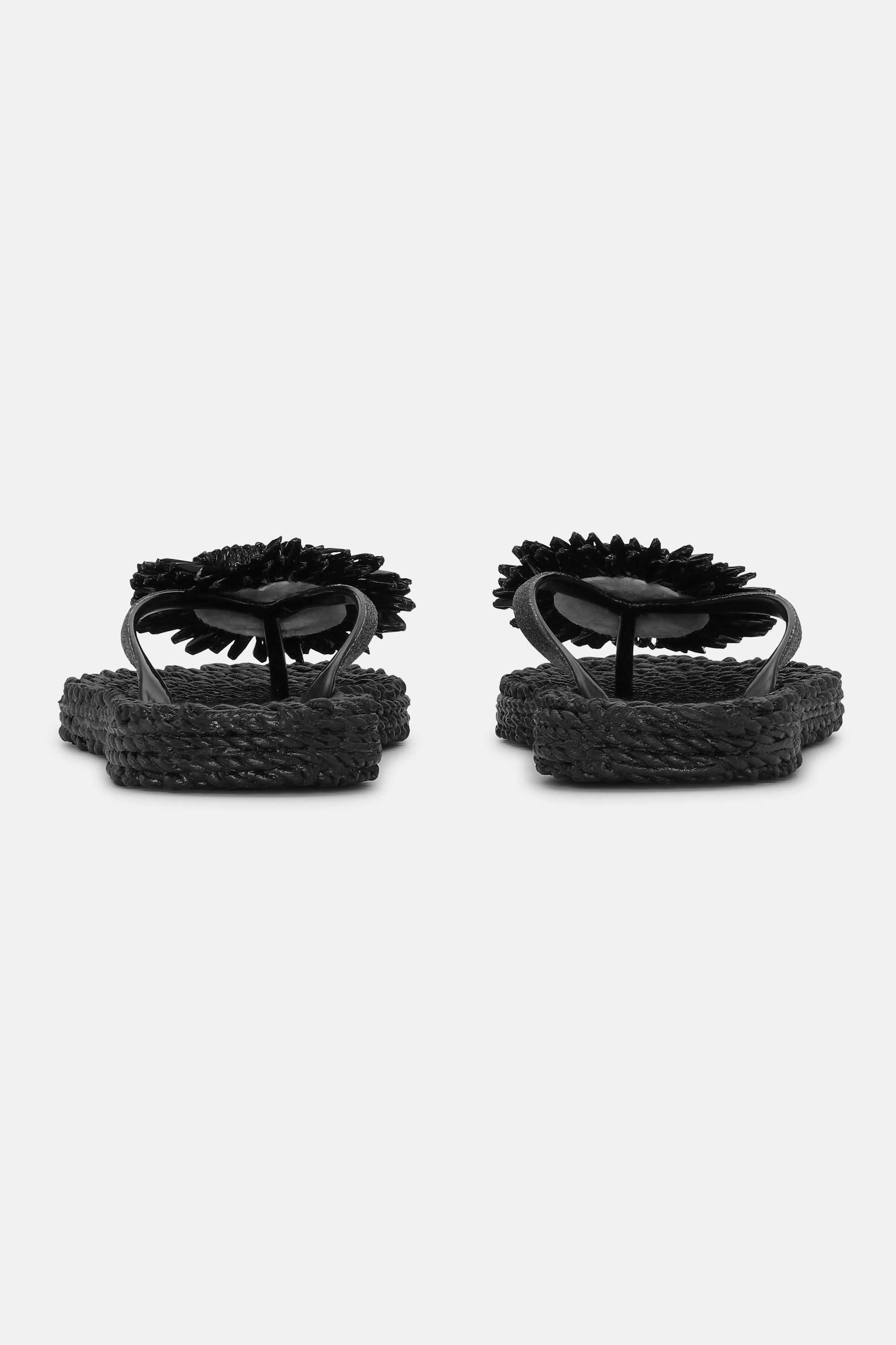 Flip-flops Blomst - Black